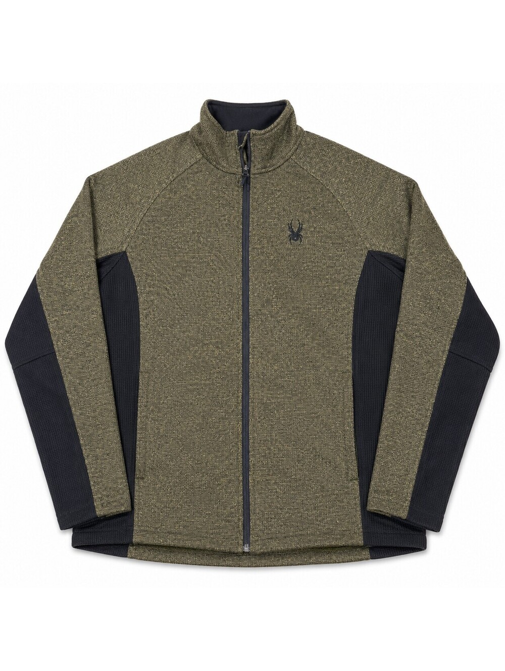 Spyder Core Sweater Jacket Men L Olive Black Full Zip Fleece Ski US Team
